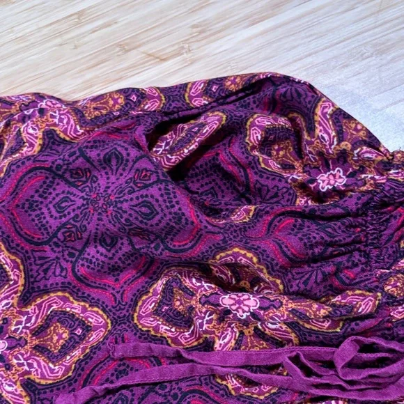 Floral Patterned Jumpsuit in Purple and Pink - Picture 3 of 7